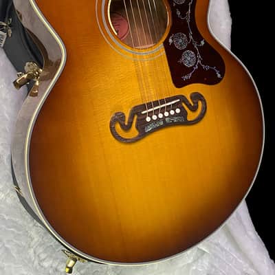 NEW! ! Gibson Custom Acoustic SJ-200 Elegant Koa Acoustic-Electric Guitar - Honey Burst - Authorized Dealer - 5.25 lbs - G07704 image 7