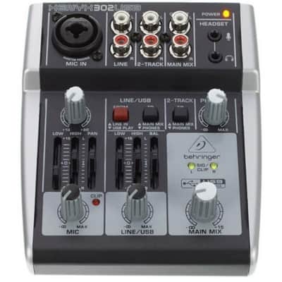 Behringer Xenyx 302 Usb Mixer Passivo 5 Ingressi + Interfaccia Audio Usb + Software Tracktion image 2