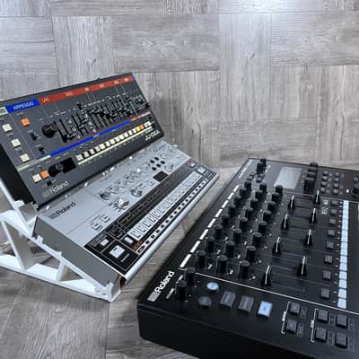 Dual Stand for Roland Boutique Series Modules - DWL - color WHITE - by KZcraftworks - USA image 2