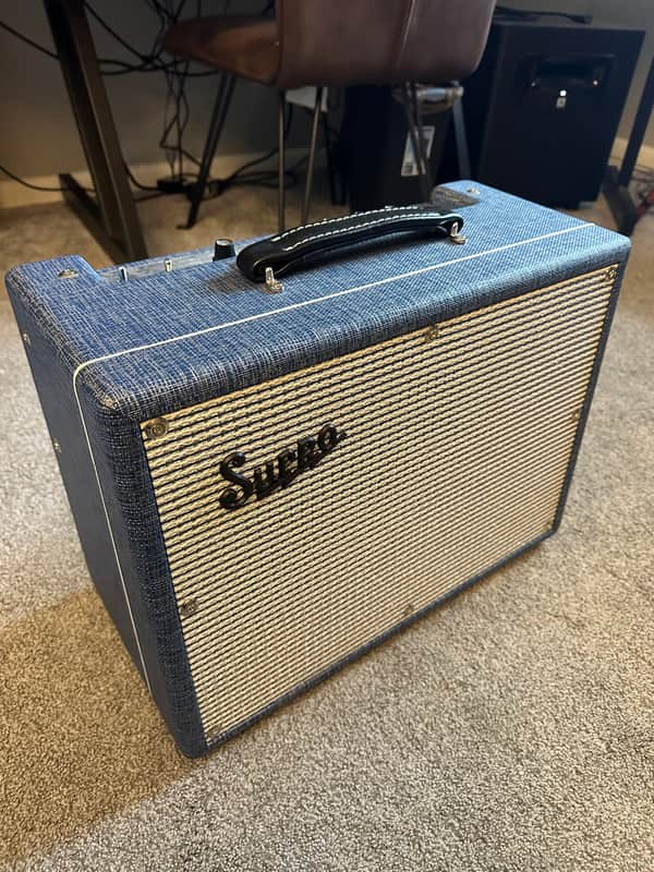 Supro 1970RK Keeley Custom 25-Watt 1x10" Guitar Combo 2018 - Present - Blue Rhino image 1