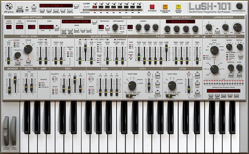 D16 LuSH-101 Multitimbral Polyphonic Synthesizer image 1