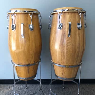 Vintage 1960s Original Valje Conga and Quinto Hand Drum pair | Reverb