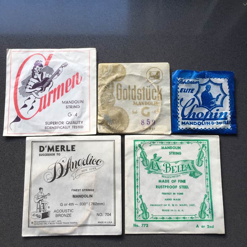 Vintage Mandolin Strings Lot of 5 image 1