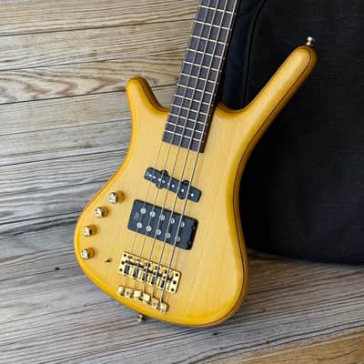 2006 Warwick Corvette FNA Jazzman 5 String with Bag - Honey Violin Oil image 1