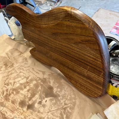 Madlad Instruments Masterpiece Curly Shedua Danish Oil Finished PP Bass Jazz Bass JBass Style Body (custom made with pride in north Texas) image 3