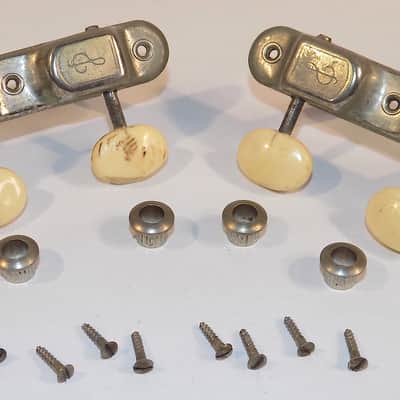 Vintage 1960's Brev Treble Clef 3 on a Side Guitar Tuners Made in Italy EKO, VOX, Cucianelli image 1