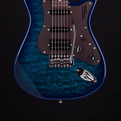 Magneto Sonnet Modern US-2300 See Thru Blue Quilt w/Gigbag image 1