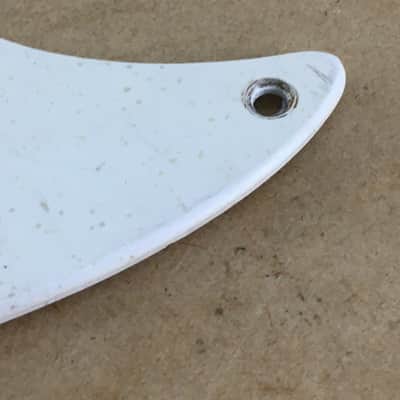 Vintage 1959 Pre-CBS Fender Musicmaster Pickguard Metal Shield Added Toggle Hole No Cracks image 8