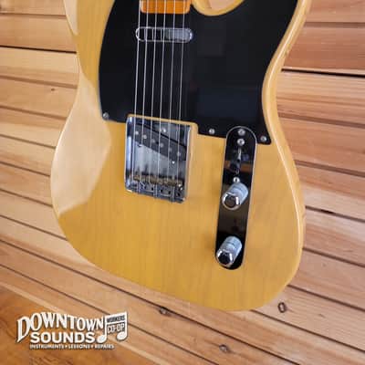 1996 Fender AVRI American Vintage '52 Telecaster Reissue with Fender G&G-style Tweed Hard Case - Nitrocellulose Butterscotch Blonde, CoA, 7lbs 14oz image 3