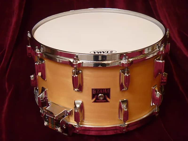 Tama "Split Lug" Superstar Artwood Mastercraft Birch 8x14" Snare Drum 1980 - 1982 image 4
