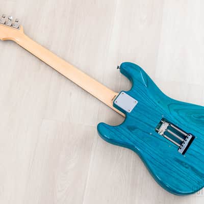 2012 Fender '62 Stratocaster ST62/ASH/MH Transparent Blue + Headstock, Near-Mint, Japan MIJ image 12