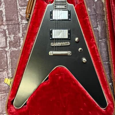Epiphone Flying V Prophecy 2024 Black Aged Gloss w/ UPGRADED GIBSON CASE New Unplayed 6lbs12oz #158 image 3