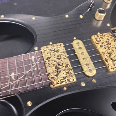 Ibanez PIA3761 Steve Vai Signature in Onyx Black Lightly Blemished Floor Model! image 3