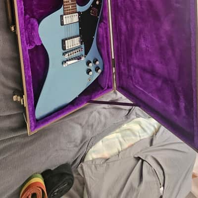 Gibson Firebird Studio T 2017 with Case- Pelham Blue image 2
