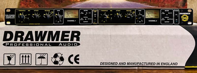 Drawmer 1968 ME (Mercenary Edition) Stereo Tube Compressor / Limiter - Exceptionally Clean / Low Hours image 1