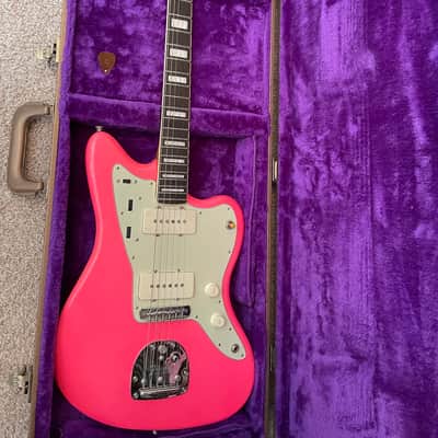 Guitar Dude Custom 1 of 1 HOT PINK 'Jazzmaster Hybrid, 7 lbs 12 oz’s!! Lollar '58 PU's, Premium Alder, Vintage Electronics, Aged Nitro & Fender American Vintage Hardware, Plastic & Pickguard - w/ OHSC & COA! image 19