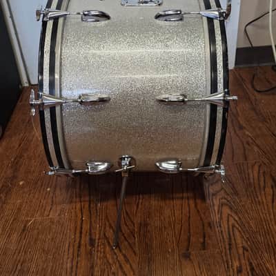 Slingerland 20x14 Bass Drum 1970s - Silver Sparkle image 6