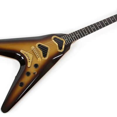 1981 Gibson V2 Flying V - Super Rare Goldburst Metallic Finish! Boomerang V Pickups!  Original Case image 20