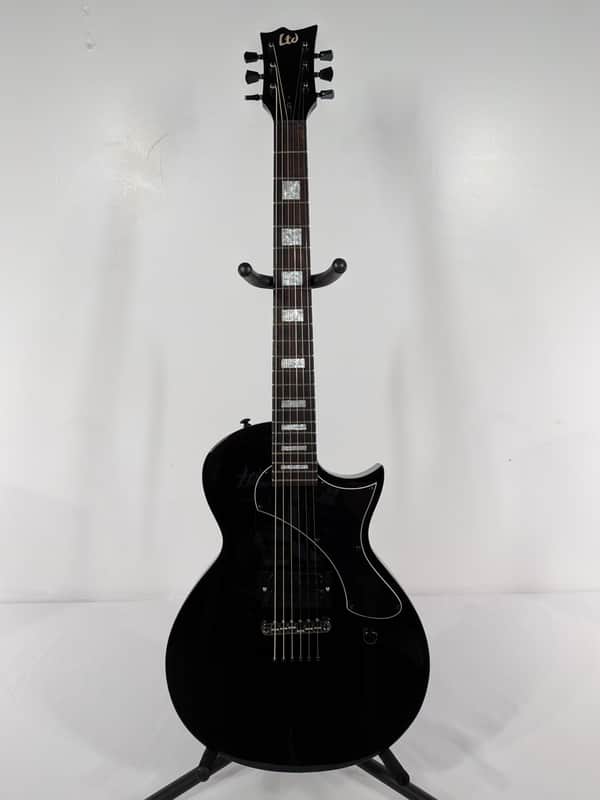 ESP LTD EC-201FT 2024 Fully Upgraded Hexbucker and TonePros Bridge,Graphtech nut Black image 1