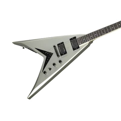 Kramer Dave Mustaine Signature Vanguard Guitar w/ Seymour Duncan Pickups - Silver Metallic image 4