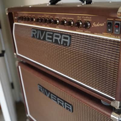 Rivera Rivera Sedona Tube Head + Dual Matching Sedona EX Extension Cabinets (Full Stack) – Loaded with JBL Drivers 2010 - Brown Rolex image 10