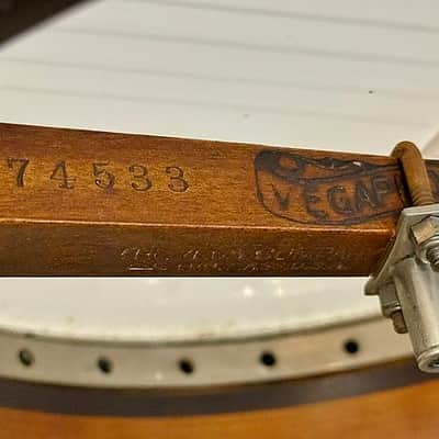 1924, Boston, MA. Made Vega Vegaphone Professional Tenor Banjo, S/N 74533, w/ OHSC, Very Good Condition image 15