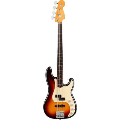 ベース Fender American Ultra Precision Bass Fender American Ultra Precision Bass - Arctic Pearl with Maple
