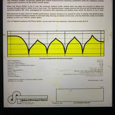 Vintage1975 Systech Phase Shifter, Phaser Serviced and Calibrated image 8
