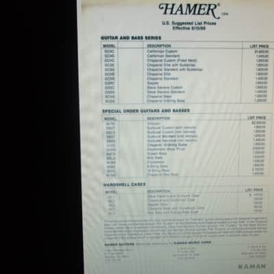 Vintage 1992 Hamer USA Californian Elite Antique Burst Celebrity Owned Near Mint 1 of 1 image 12