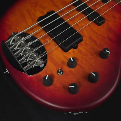 Lakland Skyline 55-02 Deluxe Satin Cherry Burst 5-String Bass image 7