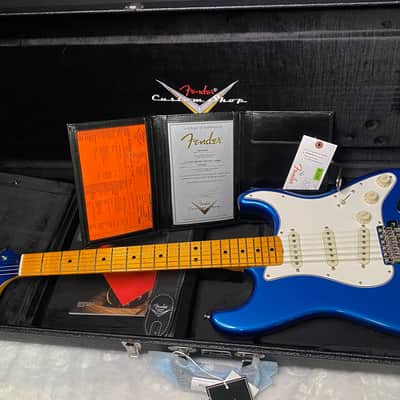 NEW! Fender Custom Shop Special Run '69 Stratocaster NOS Gloss Finish - Handwound P/U's - Aquamarine Metallic - Reverse Matching Headstock - 8.2 lbs - Authorized Dealer - SUPER RARE! G07473 image 14