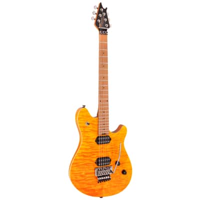 Immagine EVH Wolfgang WG Standard Quilt Maple Transparent Amber - Electric Guitar - 3