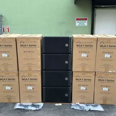 (4) Wharfedale Pro WLA-112-BL Active 12" Line Array #6192 (THS) image 2