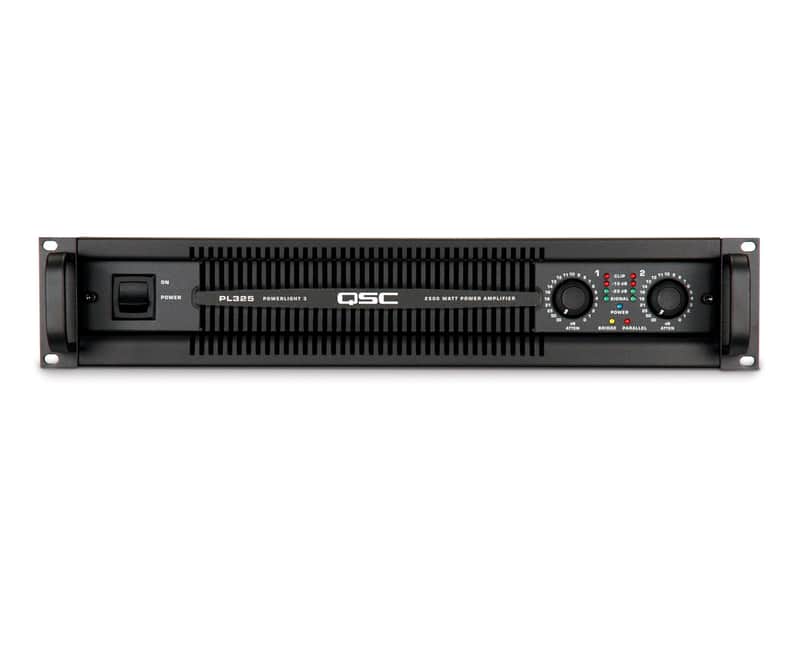 QSC PL325 Powerlight 3 Series Lightweight Rack-Mounted Power Amp image 1
