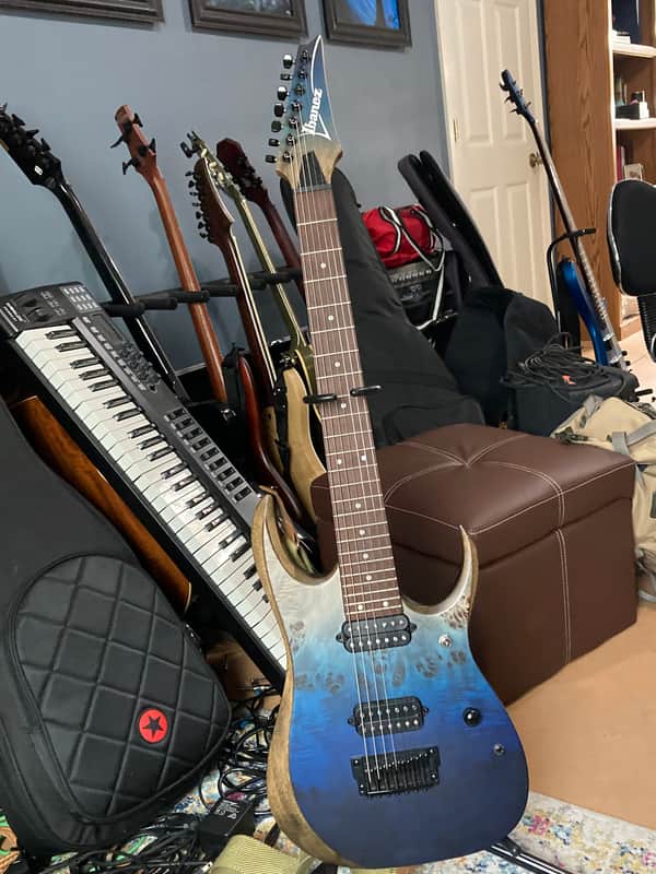 Ibanez RGD7521PB-DSF Standard 2021 - Present - Deep Seafloor Fade Flat image 1