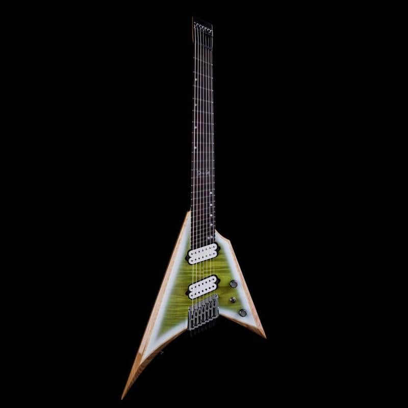 Ormsby Metal V Headless 7-string Pine Lime - Run16 image 1