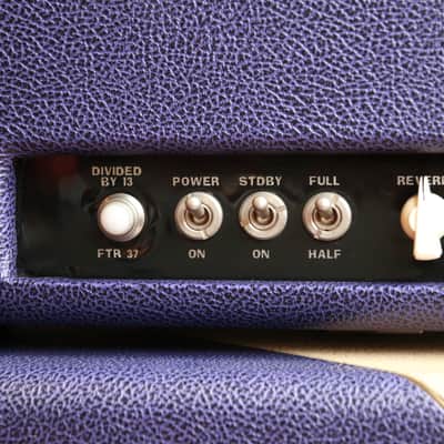 2006 Divided by 13 FTR-37 Head w/ Matching 2x12 Speaker Cabinet & Switchazel A/B Pedal (Purple/Egg) image 4