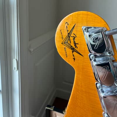 2025 Fender Custom Shop Stratocaster Custom Deluxe SR25 Matching Headstock Heavy Relic - Aged Lake Placid Blue image 10