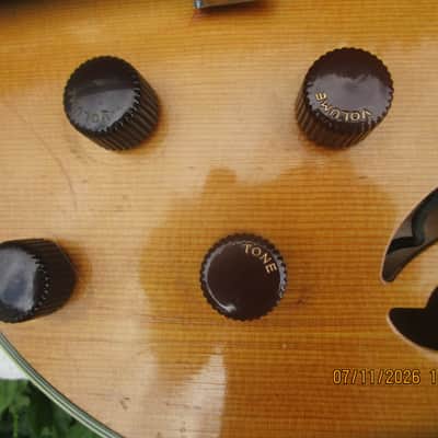 Harmony H-71 Meteor Guitar, 1960's, Blond, Dearmond Pu's, Waverly Tuners image 6