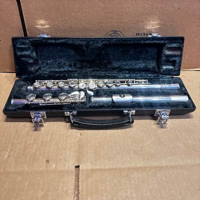 Yamaha YFL-361 Open Hole Flute – Made in Japan – Serial #807533 – Silver Headjoint – Inline G – Original Case image 1
