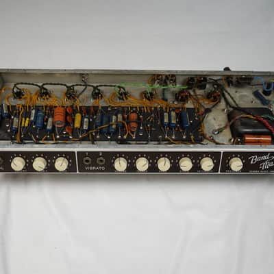 1961 Fender Bandmaster 6G7-A Piggyback Head and Cab - Blonde Tolex image 10