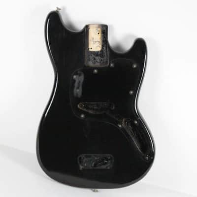 1977 Vintage Fender Musicmaster Bass Original Black Finish BODY ~CLEAN~ USA 1970s image 1