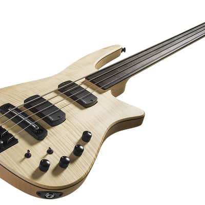 CR4 RADIUS Bass Guitar Natural Satin Fretless image 9