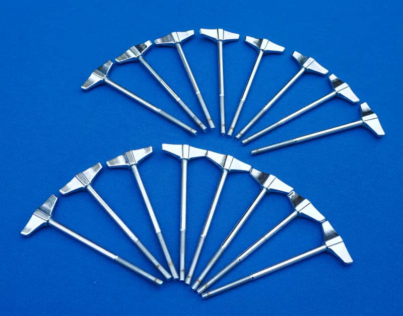 Pearl T-075 Masters T-rods Tension Rods Bass Drum Lot of 16 90s image 1