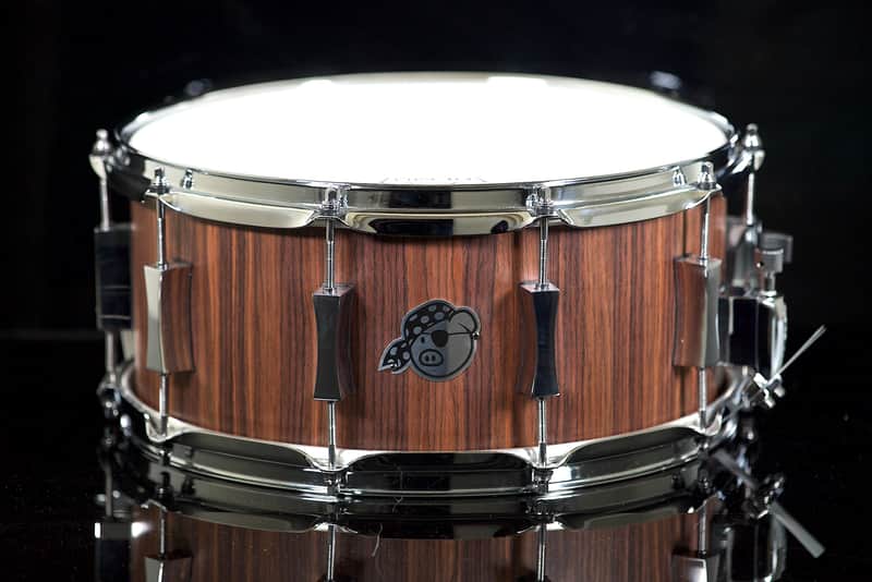 Pork Pie Percussion 6.5" x 14" 8-Ply Maple Snare Drum w/ Rosewood Veneer image 1