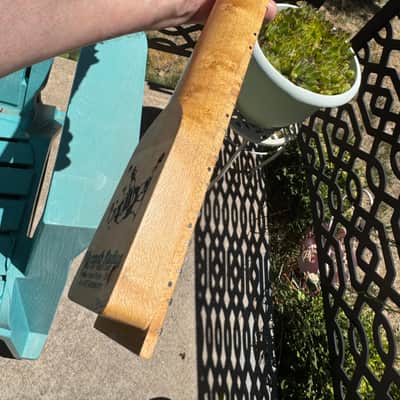 Late 80s Warmoth Telecaster Tele Birdseye Maple Neck Floyd Compound Radius Clapton Profile image 16