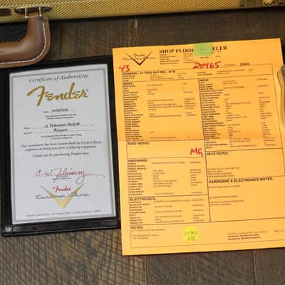 2019 Fender Custom Shop 53 Telecaster Time Machine 30th Anniversary Electric Guitar Heavy Relic Butterscotch Blonde + COA OHSC image 2