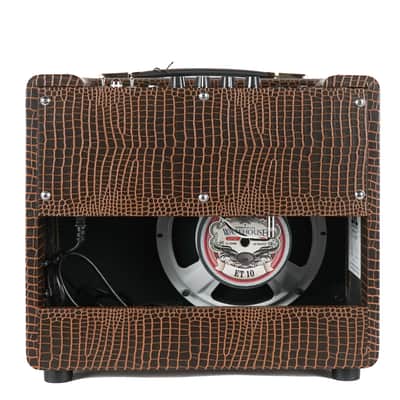 New Magnatone Baby M-80 Combo Brown French Alligator Tolex / Gold Stripe Grill #8783 image 6