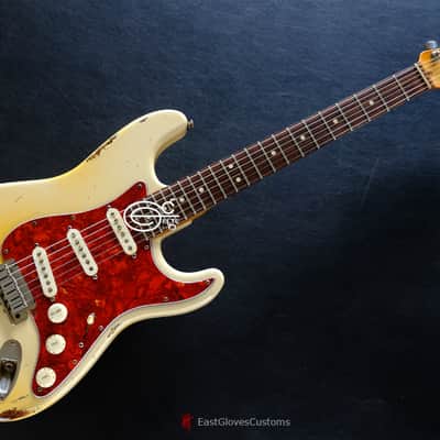 Fender Stratocaster Vintage White Made in USA Aged Relic image 8