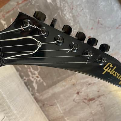 Gibson U-2 (Mach II) 1989 - Ebony w/ Custom Scalloped Ebony fretboard & original Case image 9